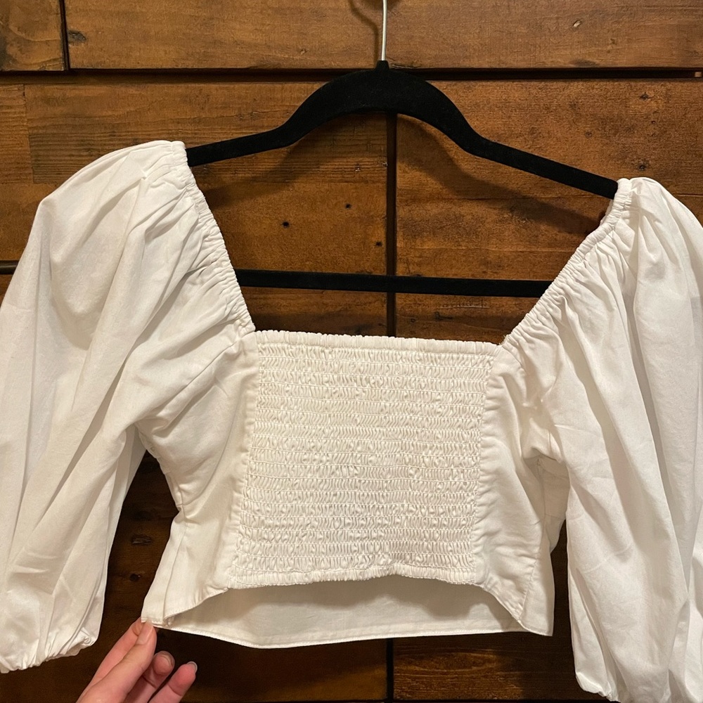 NWT Abercrombie & Fitch White Blouse